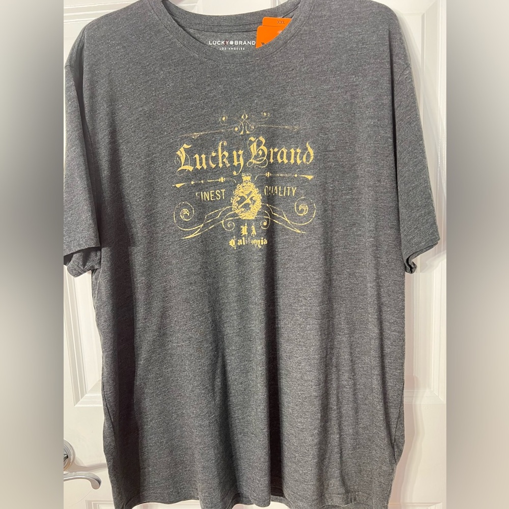 LUCKY BRAND- T Shirt /Graphic Tee/ Short Sleeve / Color Gray/